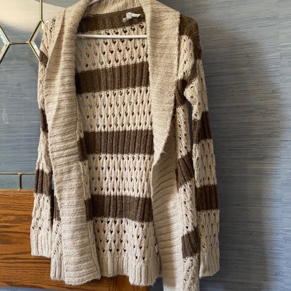 Tan and brown sweater from Aeropostale